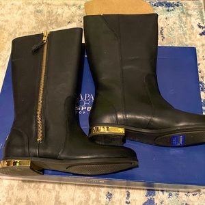 Sperry Saville black waterproof boots - size 8